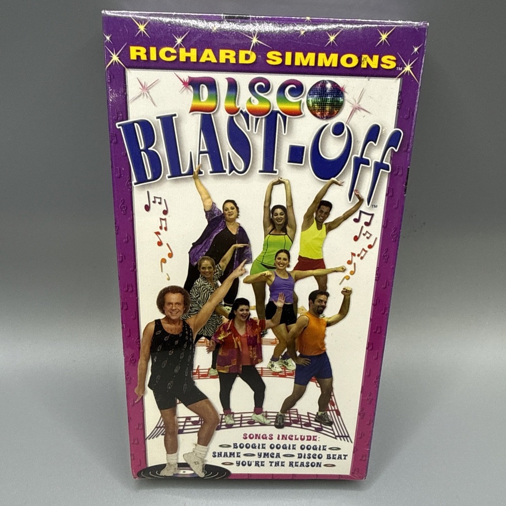 RICHARD SIMMONS DISCO BLAST-OFF VHS 2001 NEW SEALED
